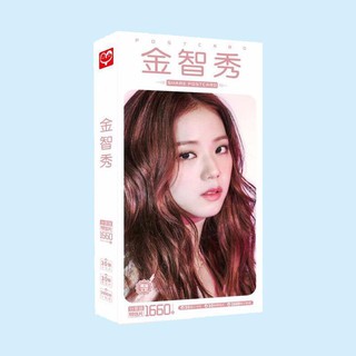 Hộp ảnh Postcard Jisoo Blackpink 30 ảnh có ảnh dán sticker lomo bưu thiếp