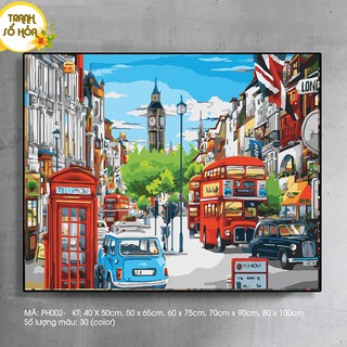Tranh Sơn Dầu Số Hóa Góc Phố London Sondausohoavn Tranh Số Hóa Mã Tranh PH002