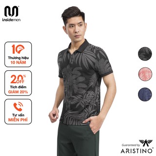 Áo Polo nam INSIDEMEN phom dáng slim fit ôm vừa vặn, trẻ trung tôn dáng - APS041S9