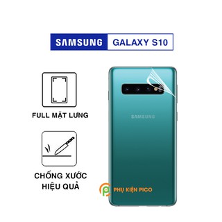 Dán lưng Samsung S10 full mặt lưng trong suốt PPF tự phục hồi vết xước - Dán dẻo Samsung Galaxy S10