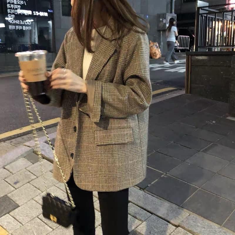Áo blazer kẻ