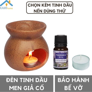Đèn xông tinh dầu đốt nến men Cổ ❤️Chọn mẫu❤️Tặng Nến❤️ thơm phòng khử mùi đuổi muỗi mã 25004