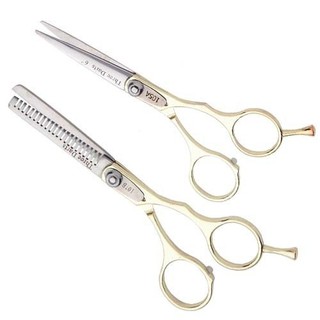 Combo 2 kéo cắt tỉa gọng vàng