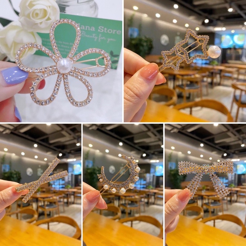 kẹp tóc đính đá cao cấp