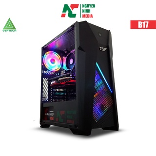 Vỏ Case Gaming VSP B17 Có Dải LED RGB Phía Trước - Hàng Chính Hãng