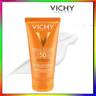 Kem chống nắng Vichy SPF50 cho da dầu mụn nhạy cảm hỗn hợp thiên dầu không đổ dầu vật lý, hóa học Queen Beauty - KCN