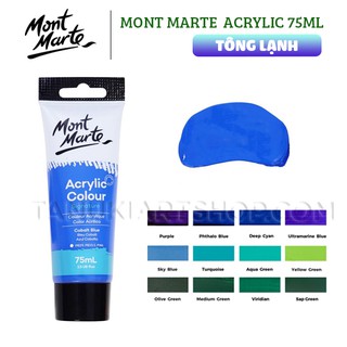 Tuýp lẻ Acrylic Signature Mont Marte 75ml (tông lạnh).