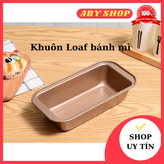 Khuôn Loaf bánh mì ⚡ MẪU MỚI ⚡ khuôn làm bánh bì chống dính màu vàng 25cm