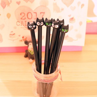 Bút gel nước mèo đen dễ thương – Bút học sinh cute