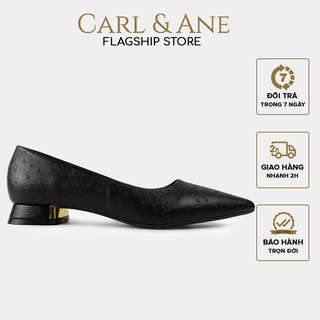 Carl &amp; Ane - Giày cao gót bít mũi thời trang công sở màu đen _ CP012