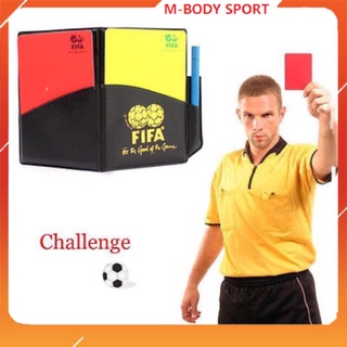 Bộ thẻ phạt thẻ vàng thẻ đỏ bóng đá, thẻ trọng tài chuẩn FIFA - M-BODY SPORT