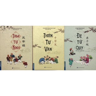 Sách.__.Tam Tự kinh ,Thiên Tự Văn ,Đệ Tử Quy ( Combo 3 cuốn )
