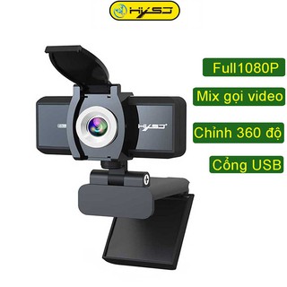 Webcam máy tính HXSJ S4 HD 1080P USB3.0 2.0 Điều Chỉnh 360° Kèm Mic Cho Cuộc Gọi Video