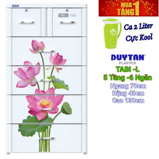 Tủ nhựa duy tân TABI-L Trắng Bướm