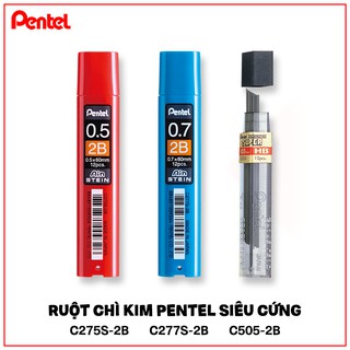 Ruột Chì Kim Pentel - Siêu Cứng (0.5/0.7mm) [Hàng Chính Hãng]