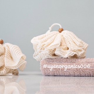 Bông Tắm Tròn sợi lanh Linen cotton mềmHÀNG MỚI VỀTắm,tẩy da chết,mềm mại,tạo nhiều bọt,dây treo khô thoáng