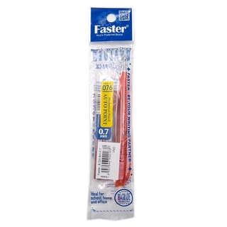 Bộ Chì Bấm 0.7mm Ezgrip - Faster MPS-F-076 - Màu Đỏ - Faster