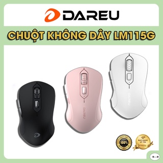 CHUỘT DAREU LM115G KHÔNG DÂY ĐEN HỒNG