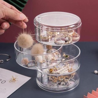 Hộp Đựng Đồ Trang Sức 4 Tầng Trong Suốt