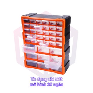 Tủ nhựa đựng chi tiết mô hình và dụng cụ 39 ngăn cho mô hình gundam – Dụng cụ tool [TAM]