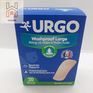 Băng Cá Nhân Ít Thấm Nước Urgo- Hộp 30 miếng