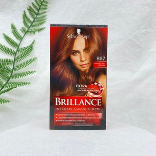 Thuốc nhuộm tóc Brillance của hãng Schwarzkopf  867  màu nâu vàng hàng Đức