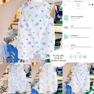 Body đùi Muslin Aden&amp;Anais (dòng cao cấp- New 2022 collection) bé trai