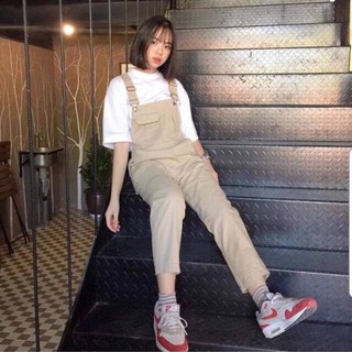 [TẶNG ÁO] Quần Yếm Kaki Unisex túi ngực đủ size nam nữ