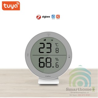 Cảm Biến Nhiệt Độ Độ Ẩm Có Màn Hình Để Bàn Zigbee Tuya TTH2B
