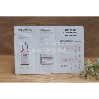 Set Sample dưỡng da MISSHA Vitamin B12 Double Hydrop_Ampouler&amp;Cream Concentrate 2ml