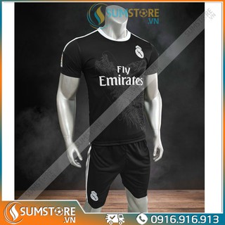 Bộ Đồ Bóng Đá CLB Real Madrid Rồng Đen 2020