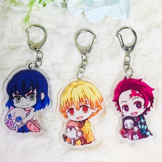 (UP) ( Mica trong ) Móc khóa Kimetsu no Yaiba Thanh Gươm Diệt Quỷ ver ngồi quà tặng xinh xắn dễ thương anime chibi