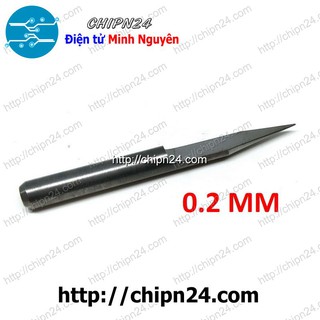 [1 CÂY] Dao khắc CNC 0.2mm 25 độ