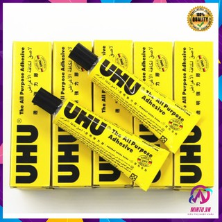 Set 2 hộp Keo đa năng UHU dán vải, dán gỗ, dán bìa, dán giấy dán mọi thứ 20ml ✨✨✨