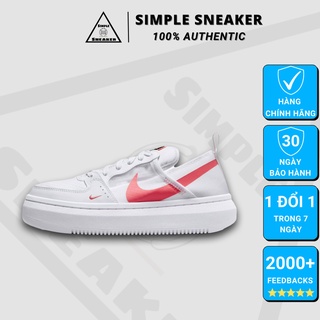 Giày Thể Thao Nữ Nike Court Vision CHÍNH HÃNG Nike Court Vision Alta Text White Magic Ember [CW6536-101] SimpleCHÍNH