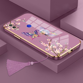 ốp lưng Redmi note 7 Redmi 7 Ốp Điện Thoại Silicon Họa Tiết Bươm Bướm Kèm Dây Đeo Cho Redmi note 7 Redmi 7