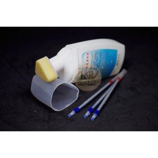 Combo chai xoá + 3 bút bạc vẽ rập túi ví