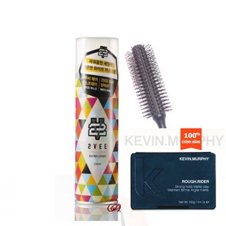 Combo gôm xịt giữ nếp tóc 2VEE và sáp KEVIN MURPHY ROUGH RIDER