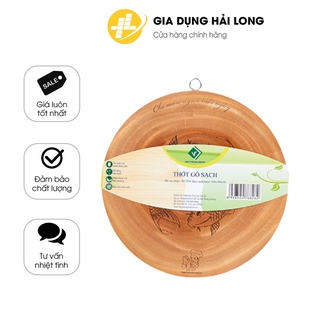 Thớt Tròn Gỗ Xà Cừ Vạn Thuận Khắc Hoa Văn Đặc Biệt