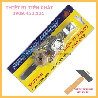 [CHÍNH HÃNG] Ổ Khóa Răng Tủ Kính Cửa Lùa, Cửa Tủ VƯƠNG NIỆM Đồng Thau Cao Cấp