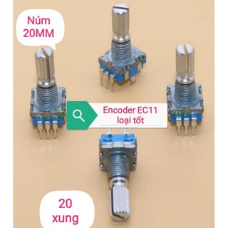 Núm xoay encoder Biến trở số vô cấp EC11 5 chân loại cao cấp