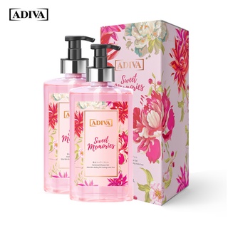 Combo 2 Chai Sữa Tắm Dưỡng Ẩm Hương Nước Hoa Adiva Sweet Memories (400ml/Chai)