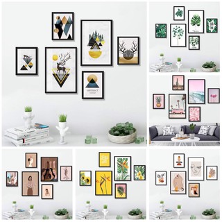 [HỎA TỐC HCM] Set 6 tranh treo tường hiện đại tặng kèm phụ kiện BINBIN TX004