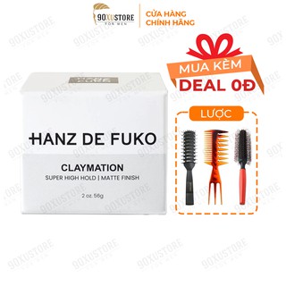 Sáp vuốt tóc nam Hanz de Fuko Claymation , giữ nếp tóc , tạo kiểu tóc