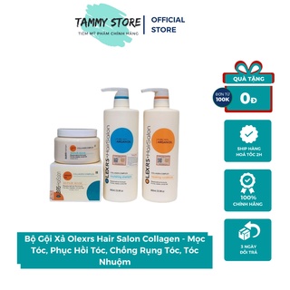 Bộ Gội Xả Olexrs Hair Salon Collagen - Mọc Tóc, Phục Hồi Tóc, Chống Rụng Tóc, Tóc Nhuộm