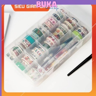Hộp đựng washi tape chia ngăn vách rời 55*160*276