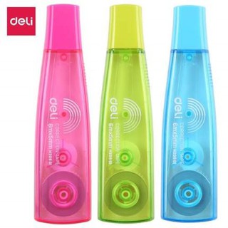 Bút xóa băng Deli - Kích thước 6mx5mm - Hồng/ Xanh Dương/ Xanh lá - EH20901