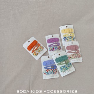 (Ảnh thật) Set kẹp hoa nhún 3ct