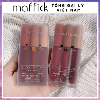 Set Son Kem Lì Nội Địa Trung Herorange Siêu Xinh Chất Mềm Và Mịn Môi Cao Cấp HOS1