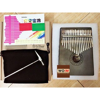 ( HÀNG CÓ SẴN ) KALIMBA 17 PHÍM STILLER MÀU TRÀ GỖ CAO CẤP -THUMB PIANO 17 KEYS - HÀNG CÓ SẴN